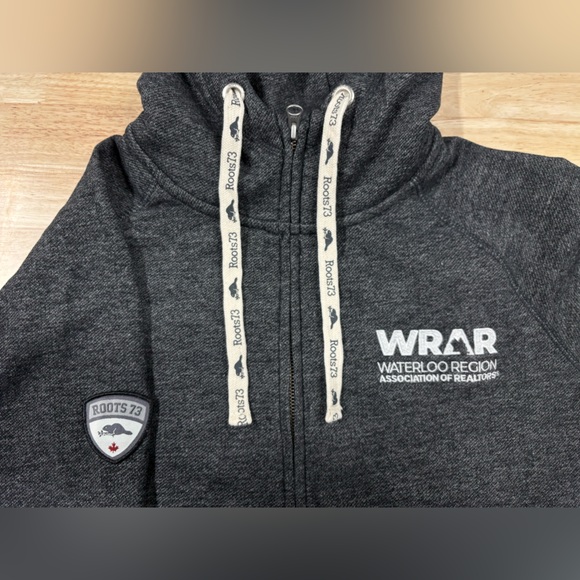 Roots Charcoal Gray Hoodie - Picture 1 of 3